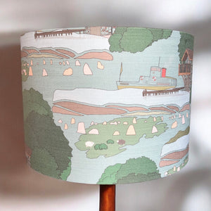 Linen Lampshade - Wainwright Light Blue (Lake District Collection) - Made to Order