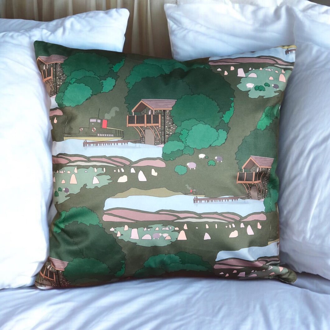 Wainwright Cushion - Green (Lake District Collection)