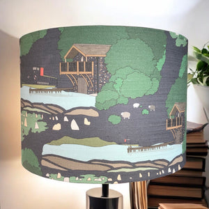 Linen Lampshade - Wainwright Blue (Lake District Collection) - Made to Order